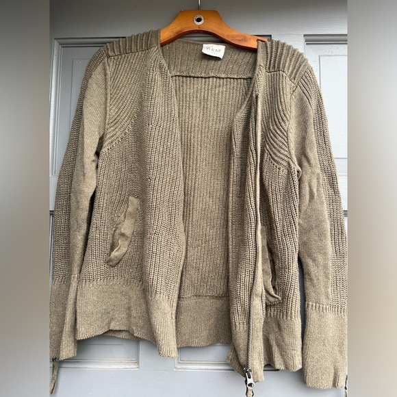 London Wrap zip up 100% cotton sweather in green‎ size 8 in great condition - Picture 3 of 11